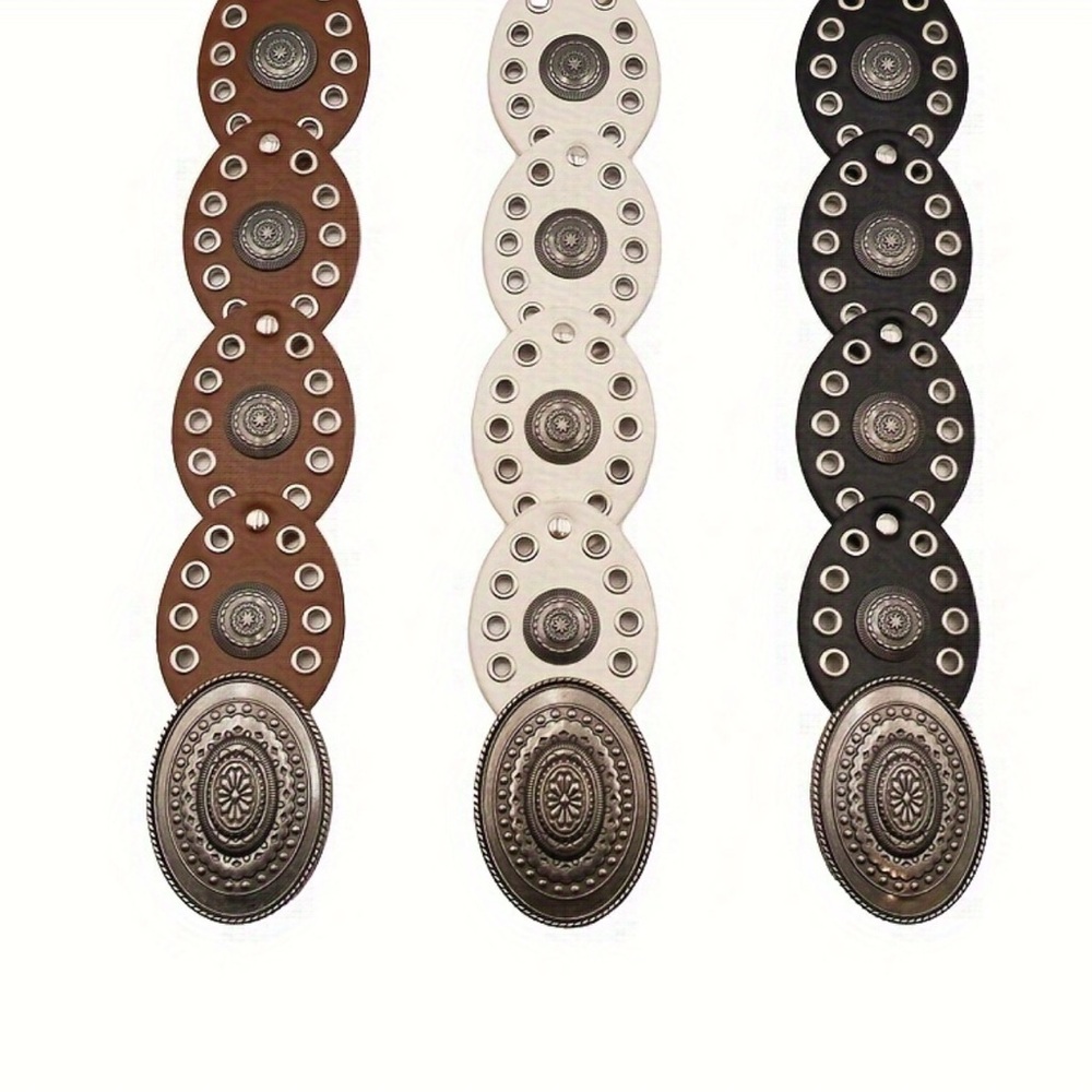 Western Belt Women's Adjustable Metal Buckle one size